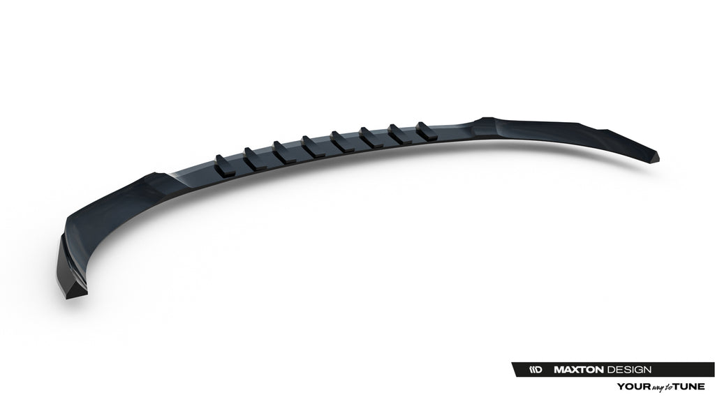 Maxton Design Street+ Spoilerlippe Front Ansatz V.1 passend für Mercedes-AMG C63 Limousine / Kombi W206 / S206 schwarz Hochglanz