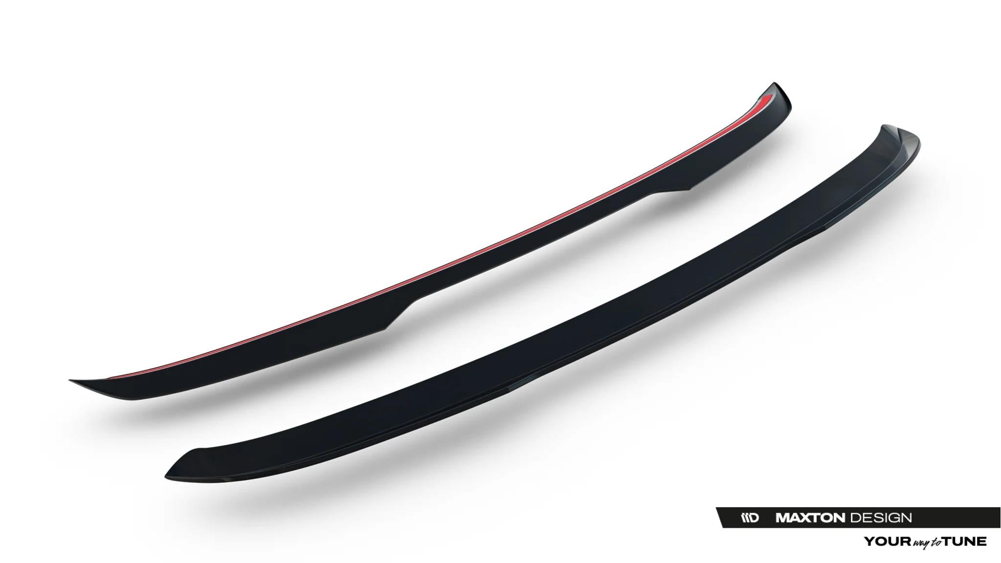 Maxton Design Spoiler CAP passend für Jeep Grand Cherokee L Mk5 schwarz Hochglanz