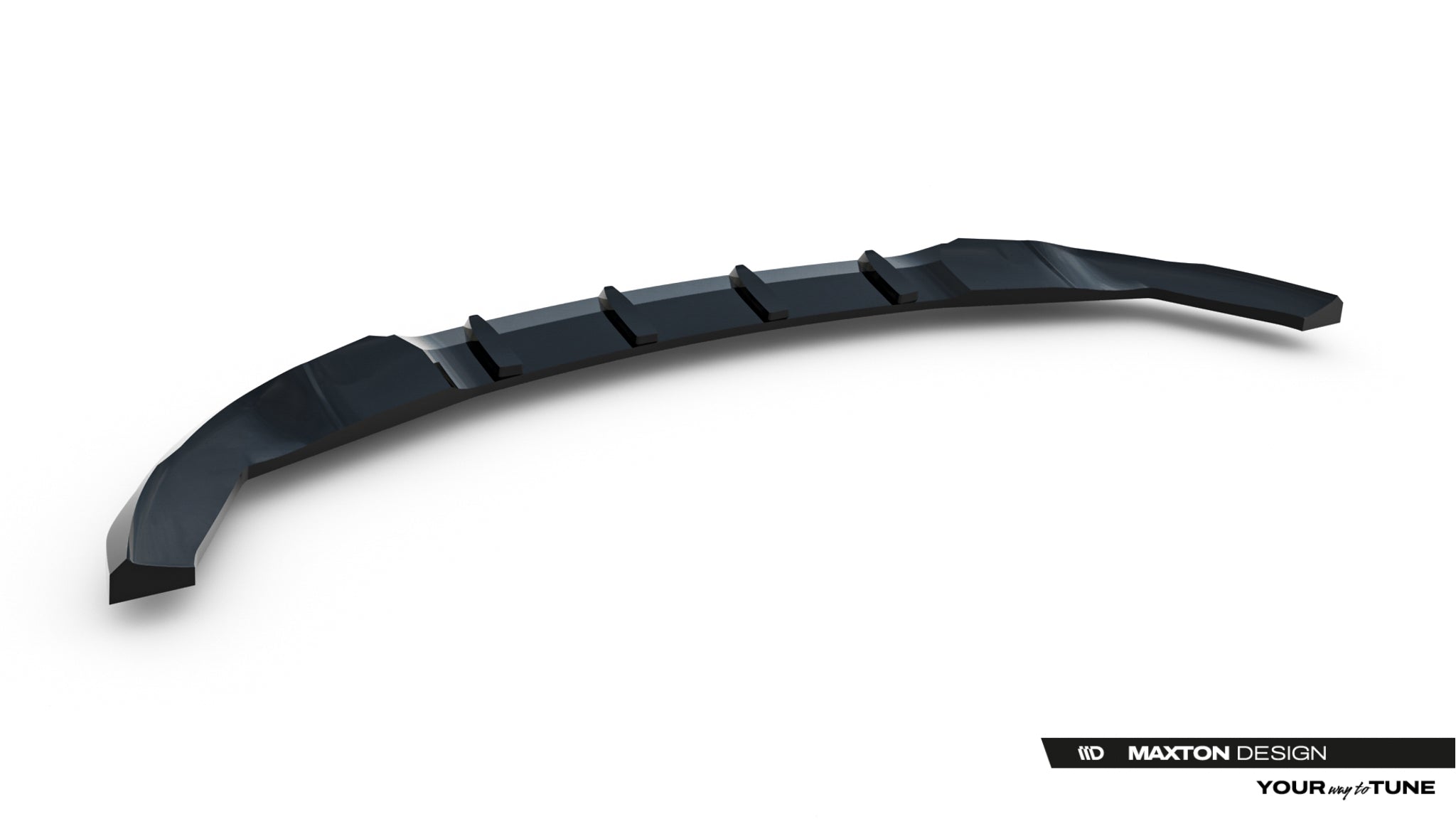 Maxton Design Street+ Spoilerlippe Front Ansatz passend für Land Rover Range Rover SVR Mk2 Facelift schwarz Hochglanz