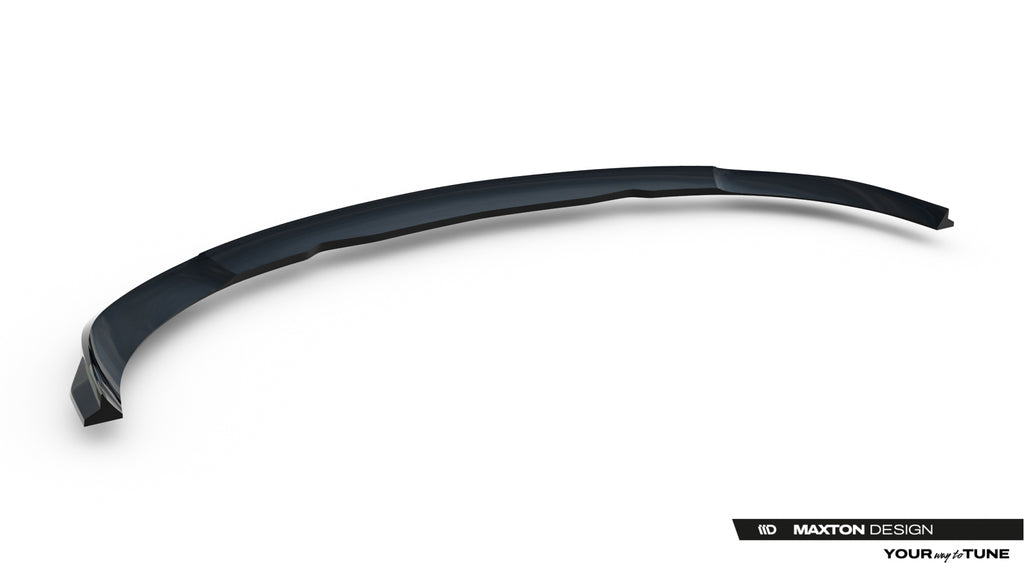 Maxton Design Street+ Spoilerlippe Front Ansatz V.2 passend für Mercedes-AMG C63 Limousine / Kombi W206 / S206 schwarz Hochglanz