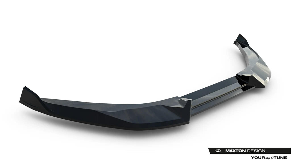 Maxton Design Street+ Spoilerlippe Front Ansatz Passend für Alfa Romeo Junior Mk1 Schwarz Hochglanz