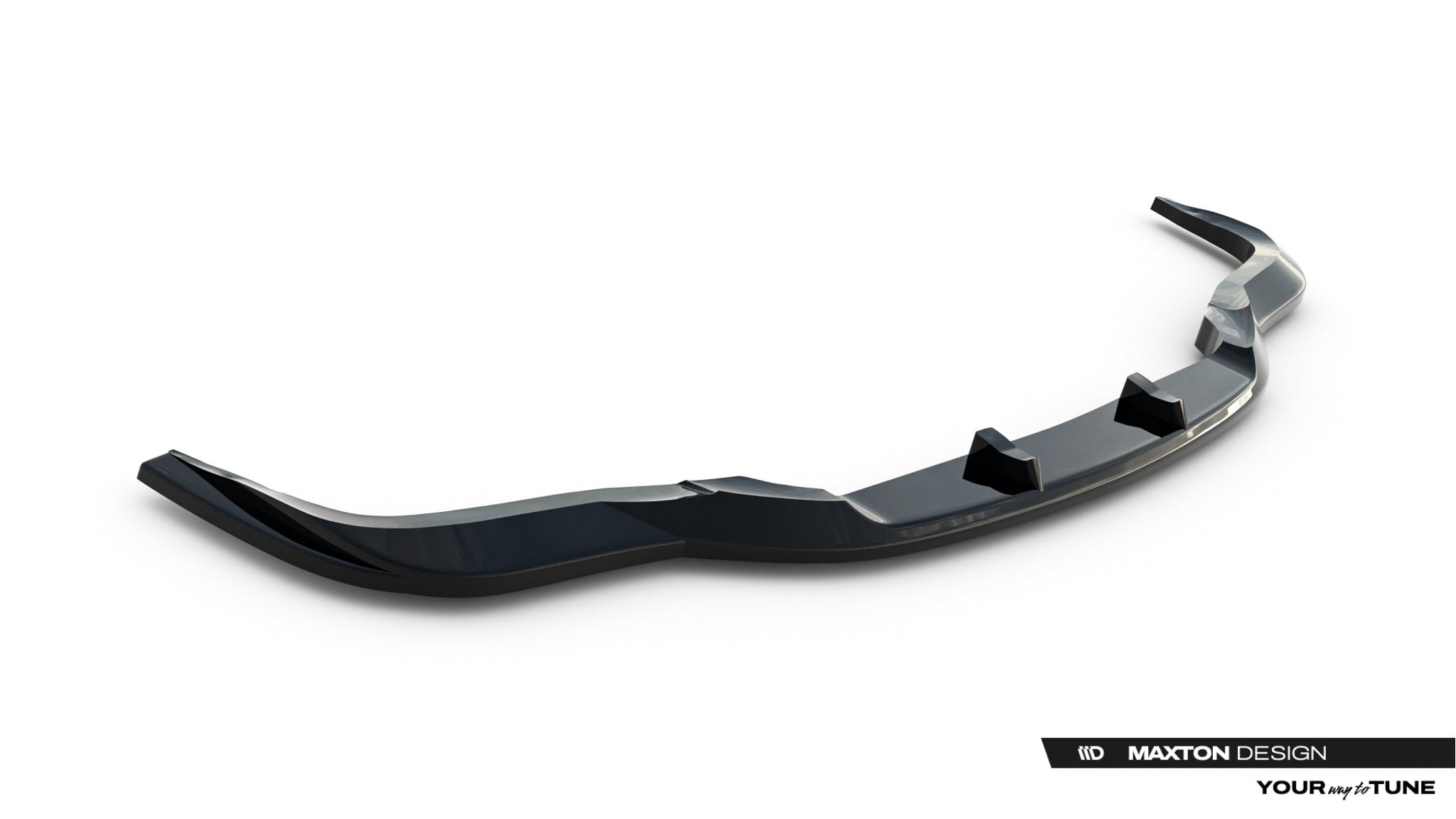 Maxton Design Street+ Spoilerlippe Front Ansatz passend für Lexus IS F-Sport Mk2 (XE20) Facelift schwarz Hochglanz