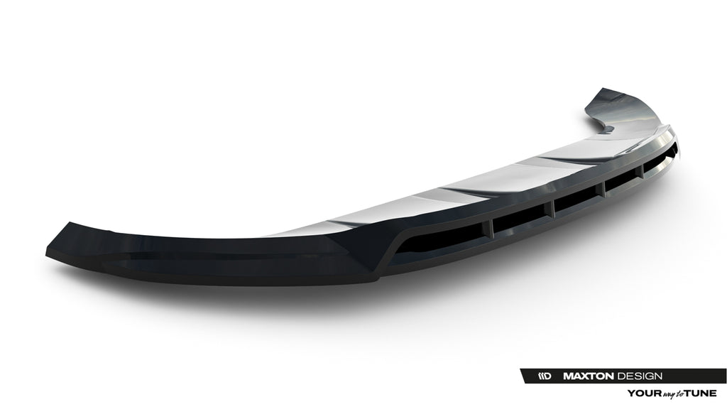 Maxton Design Street+ Spoilerlippe Front Ansatz V.2 passend für Mercedes-Benz GLS AMG-Line X167 schwarz Hochglanz
