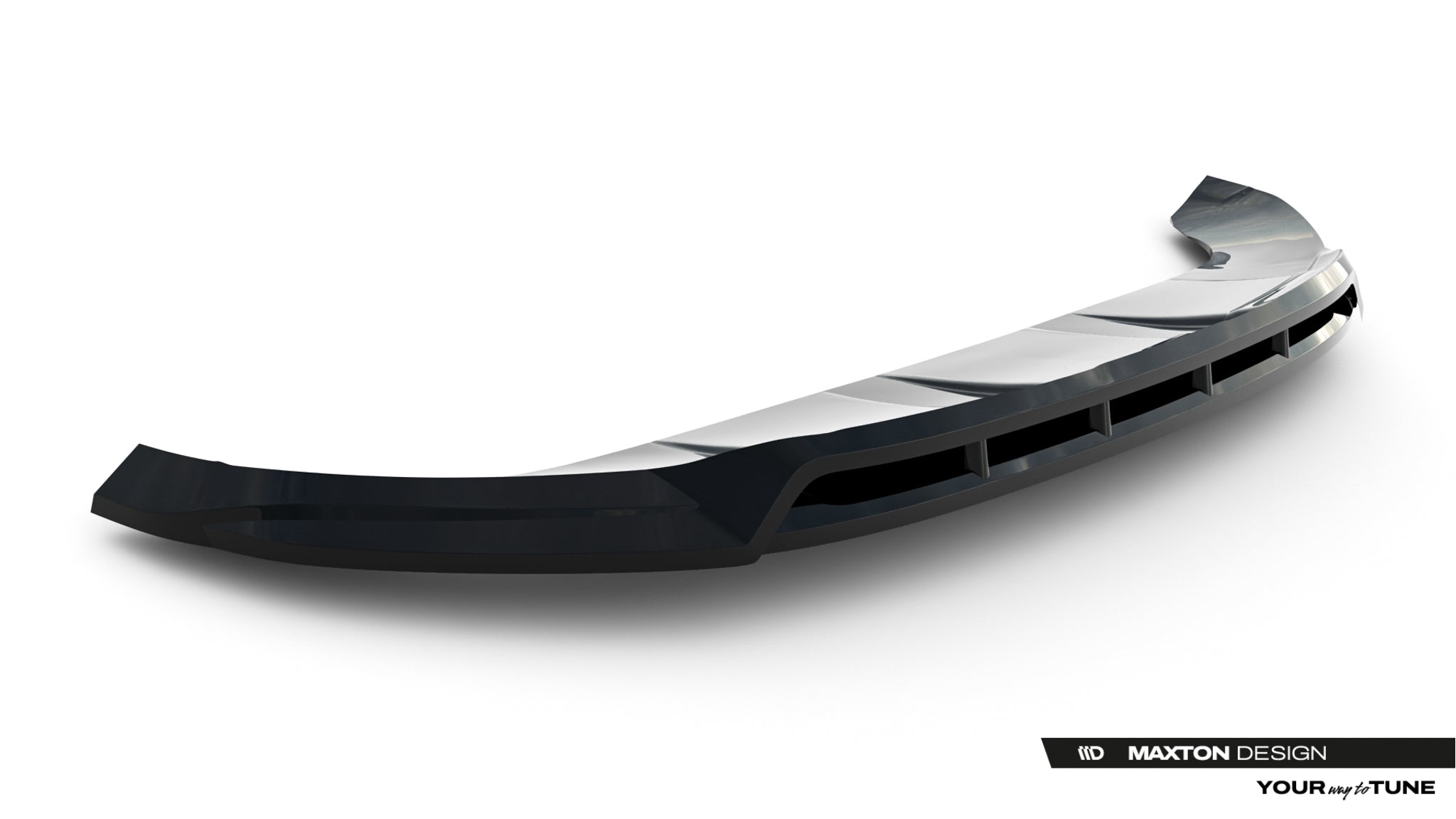 Maxton Design Street+ Spoilerlippe Front Ansatz V.2 passend für Mercedes-Benz GLS AMG-Line X167 schwarz Hochglanz