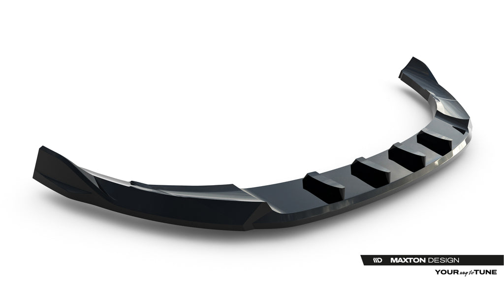 Maxton Design Street+ Spoilerlippe Front Ansatz Passend für Opel Grandland Mk1 Schwarz Hochglanz