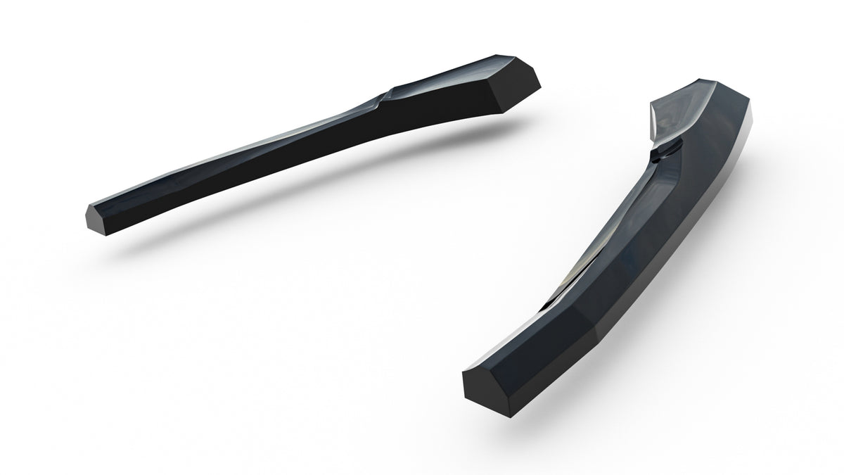 Maxton Design Heck Ansatz Flaps Diffusor für Ford Explorer ST Mk6 [2019-2024] | Schwarz Hochglanz | ABS-Kunststoff