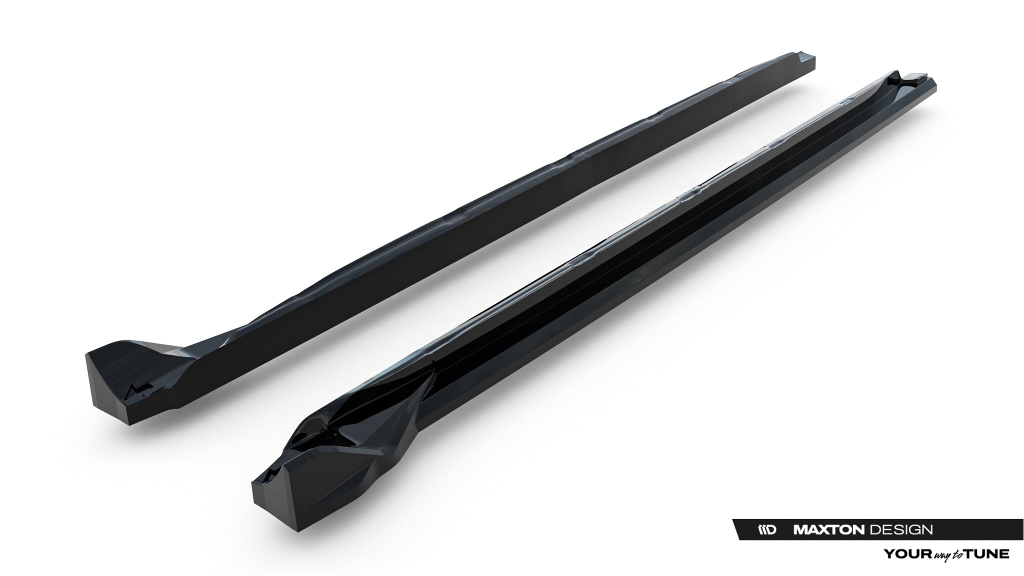Maxton Design Street+ Seitenschweller Leisten Passend für Opel Grandland Mk1 Schwarz Hochglanz