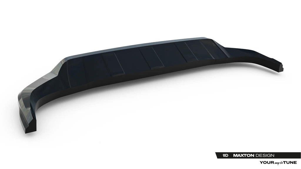 Maxton Design Street+ Spoilerlippe Front Ansatz passend für Porsche Cayenne SUV / Coupe Mk3 Facelift schwarz Hochglanz