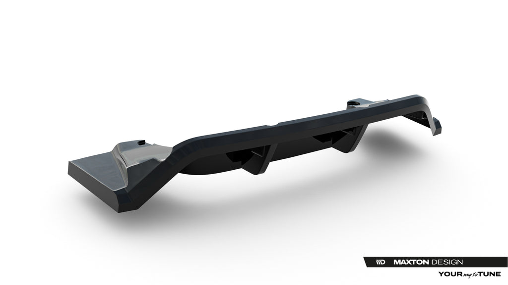 Maxton Design Street+ Mittlerer Diffusor RACE passend für BMW X1 M35i U11 schwarz Hochglanz