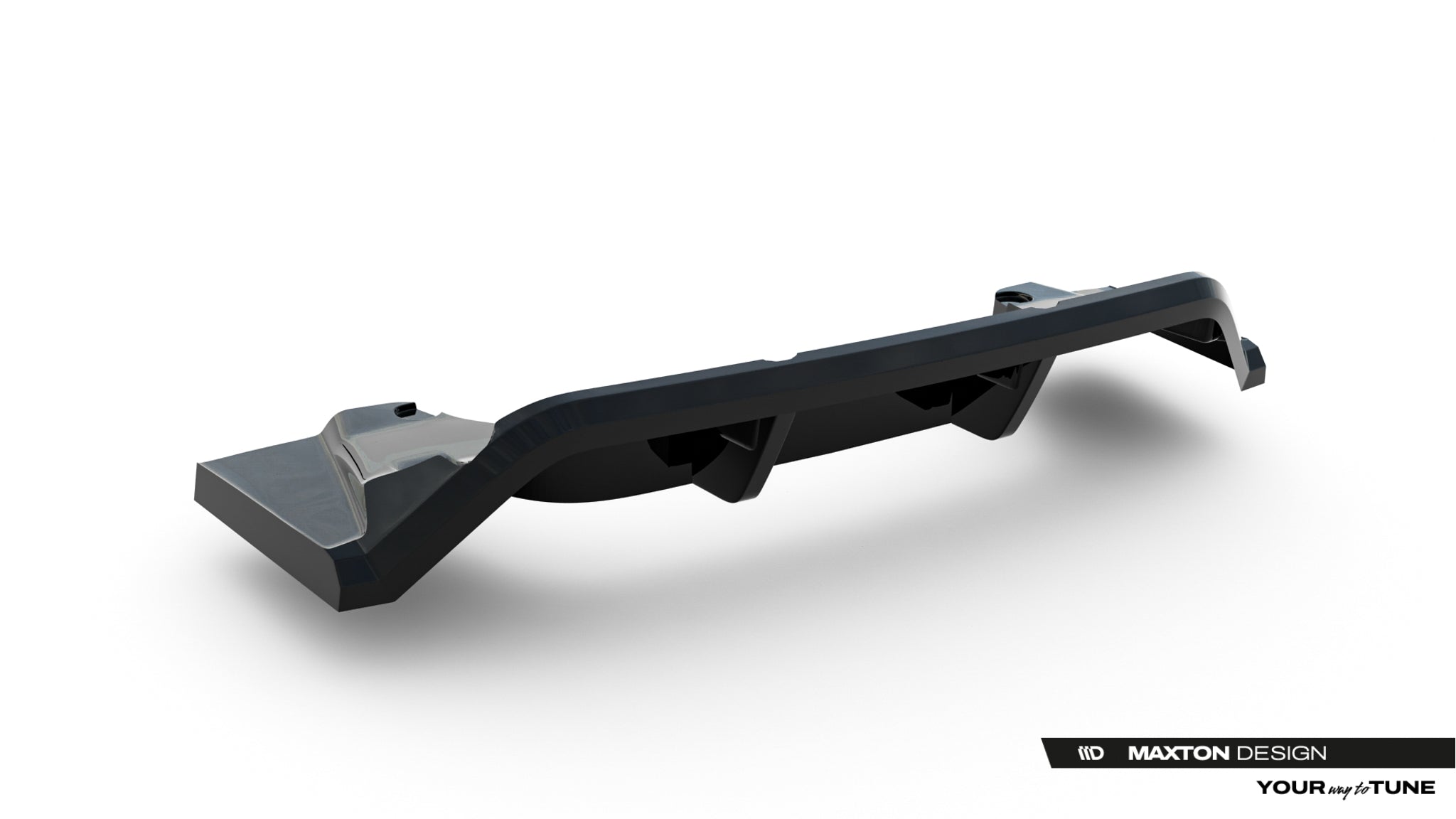 Maxton Design Street+ Mittlerer Diffusor RACE passend für BMW X1 M35i U11 schwarz Hochglanz