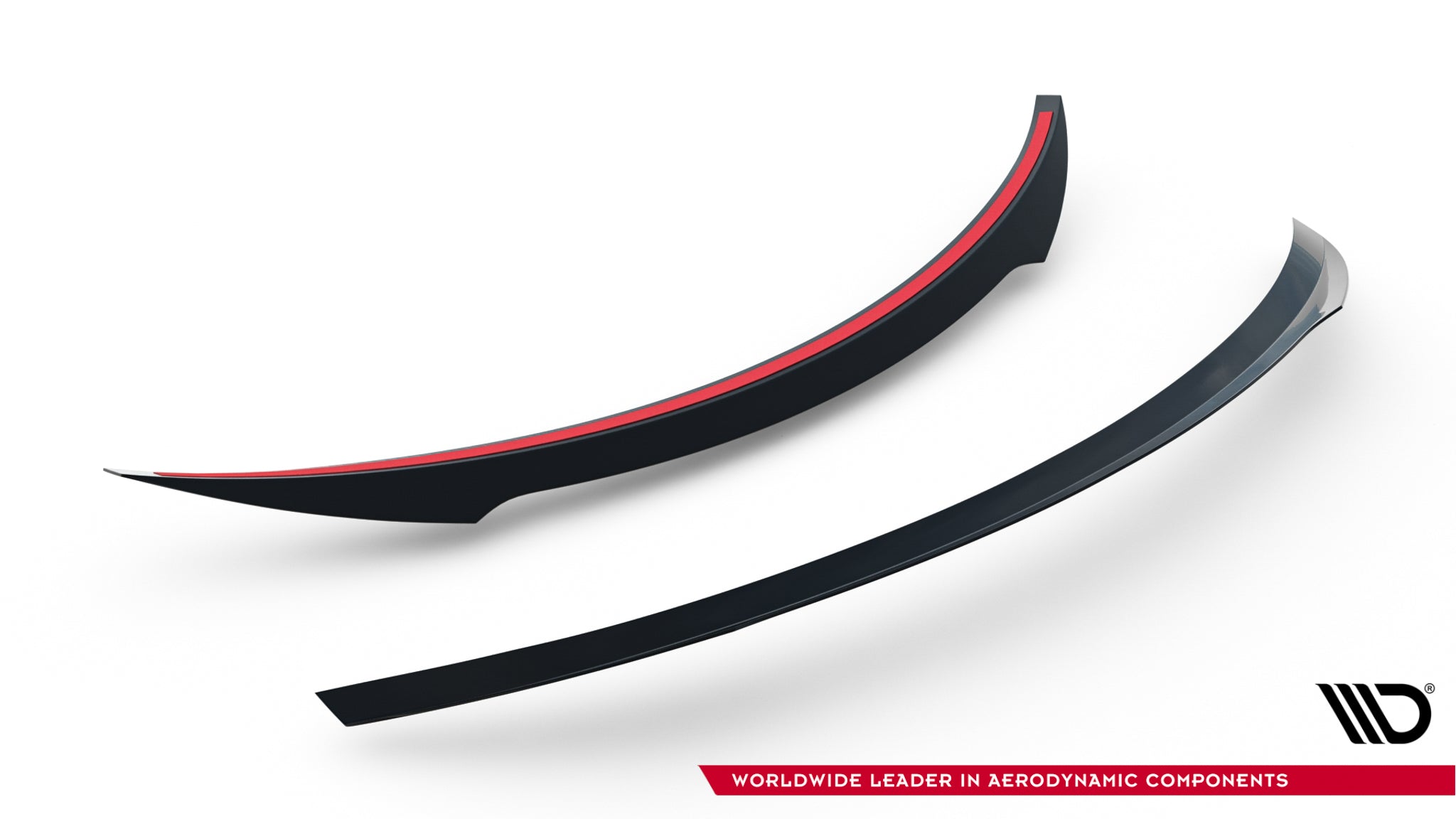 Maxton Design Spoiler CAP passend für Mercedes- Benz C Coupe AMG-Line C205 schwarz Hochglanz