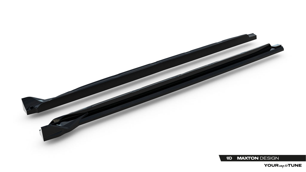 Maxton Design Street+ Seitenschweller Leisten Passend für Opel Grandland Mk1 Schwarz Hochglanz