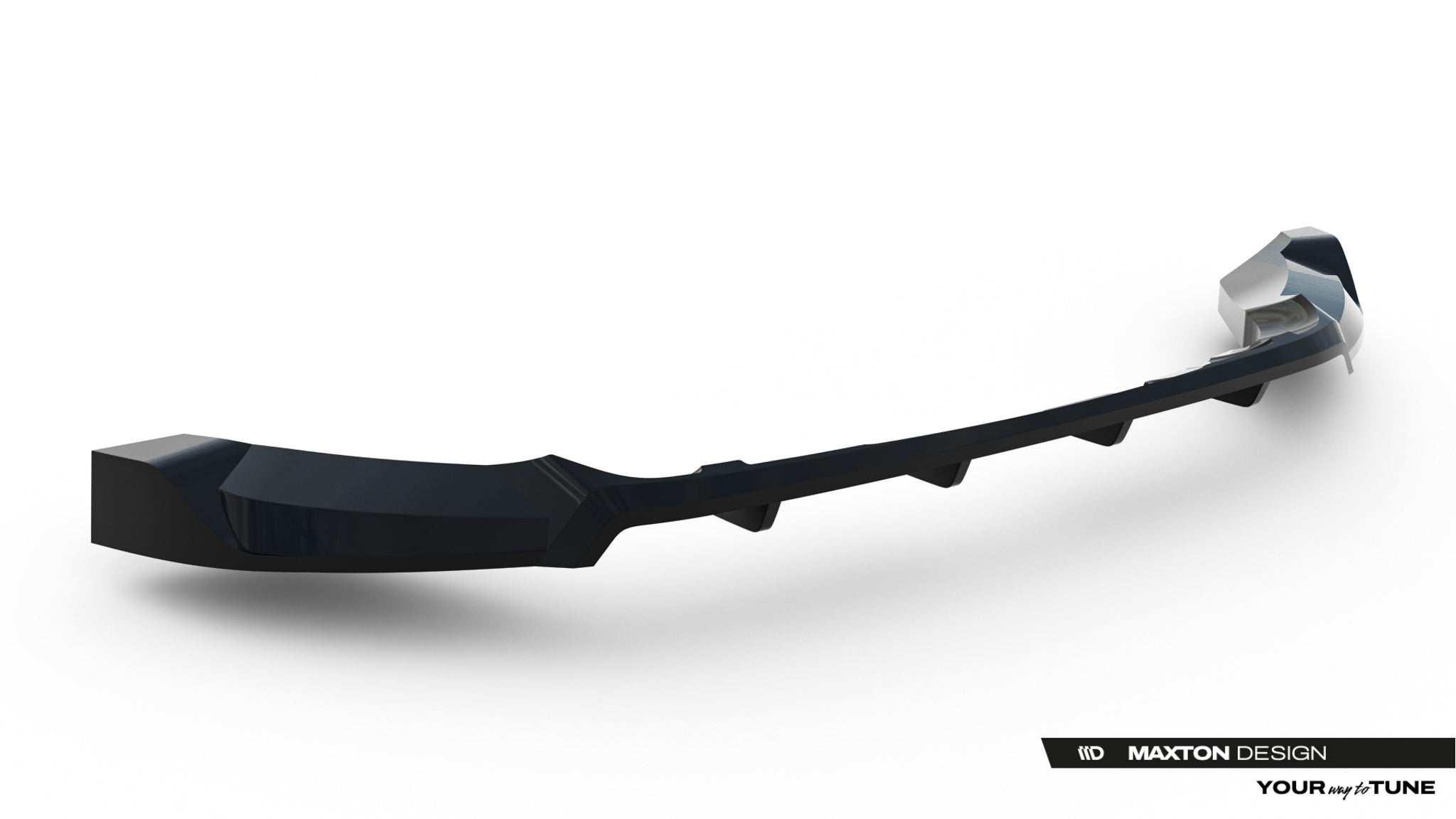 Maxton Design Street+ Mittlerer Diffusor RACE passend für Land Rover Defender Mk4 schwarz Hochglanz