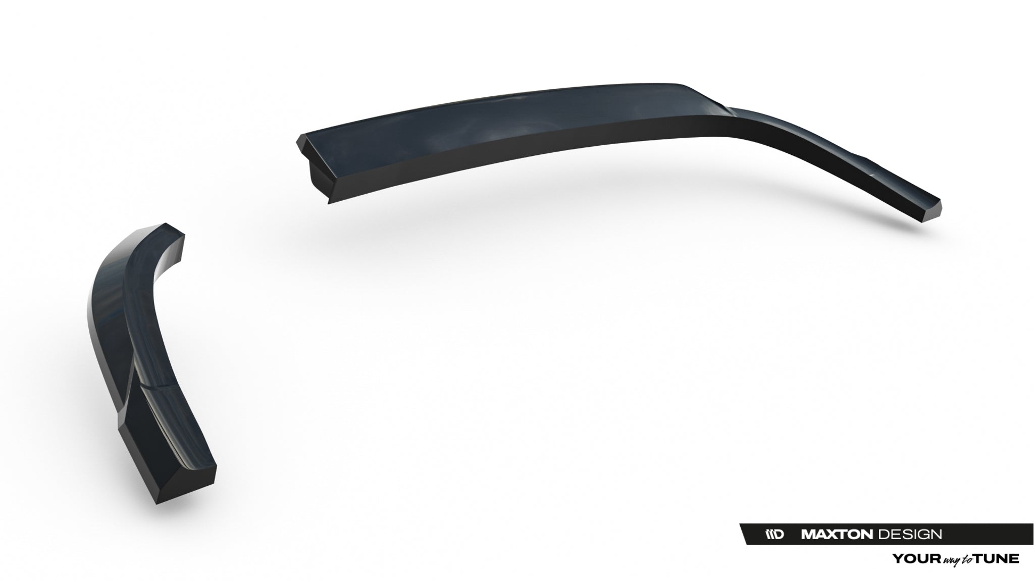 Maxton Design Street+ Mittlerer Diffusor RACE passend für Hyundai Tucson Mk4 Facelift schwarz Hochglanz
