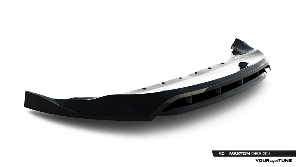 Maxton Design Street+ Spoilerlippe Front Ansatz passend für Ford Kuga ST-Line Mk2 Facelift schwarz Hochglanz