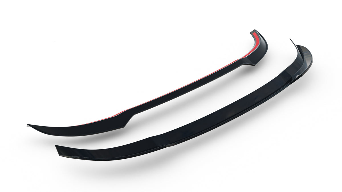 Maxton Design Heckspoiler Lippe für BMW 5er M-Paket Touring G61 [2023-] | Schwarz Hochglanz | ABS-Kunststoff | mit TTG (eintragungsfrei)