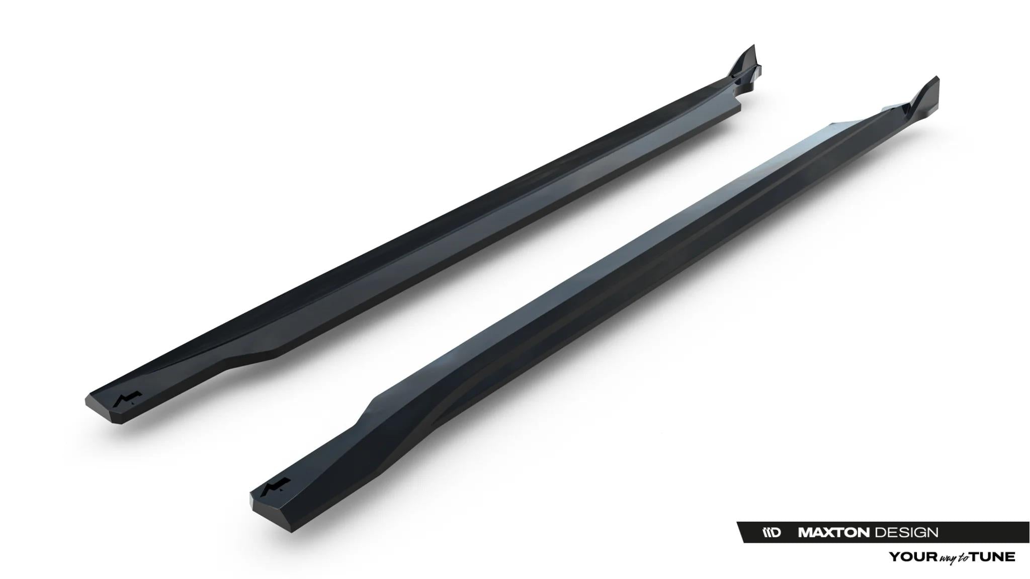 Maxton Design Street+ Seitenschweller Leisten Passend für Alfa Romeo Junior Mk1 Schwarz Hochglanz