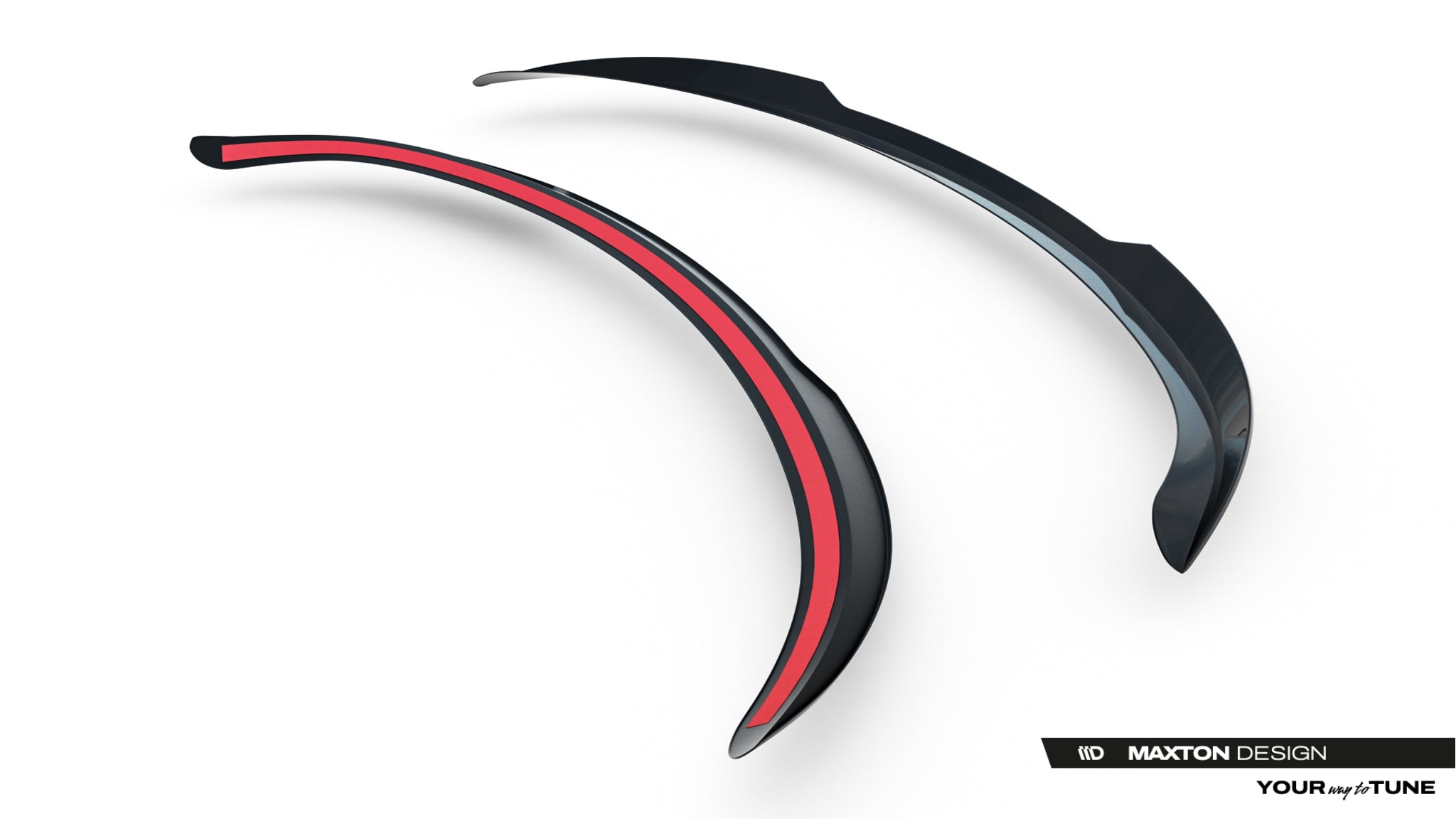Maxton Design Spoiler CAP passend für Tesla Model Y Premium Mk1 Facelift schwarz Hochglanz