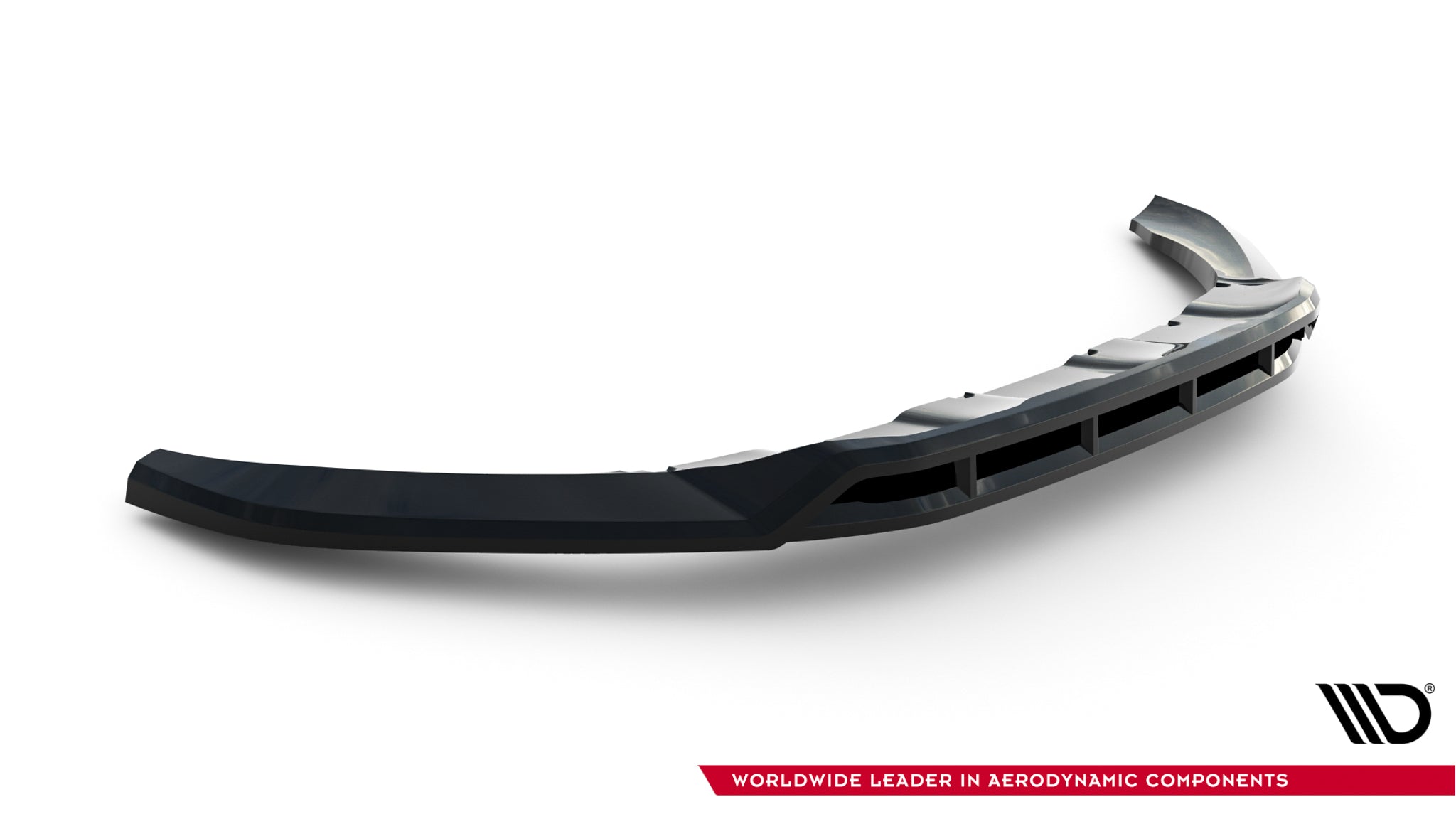 Maxton Design Street+ Spoilerlippe Front Ansatz passend für Volvo XC60 Mk1 Facelift schwarz Hochglanz