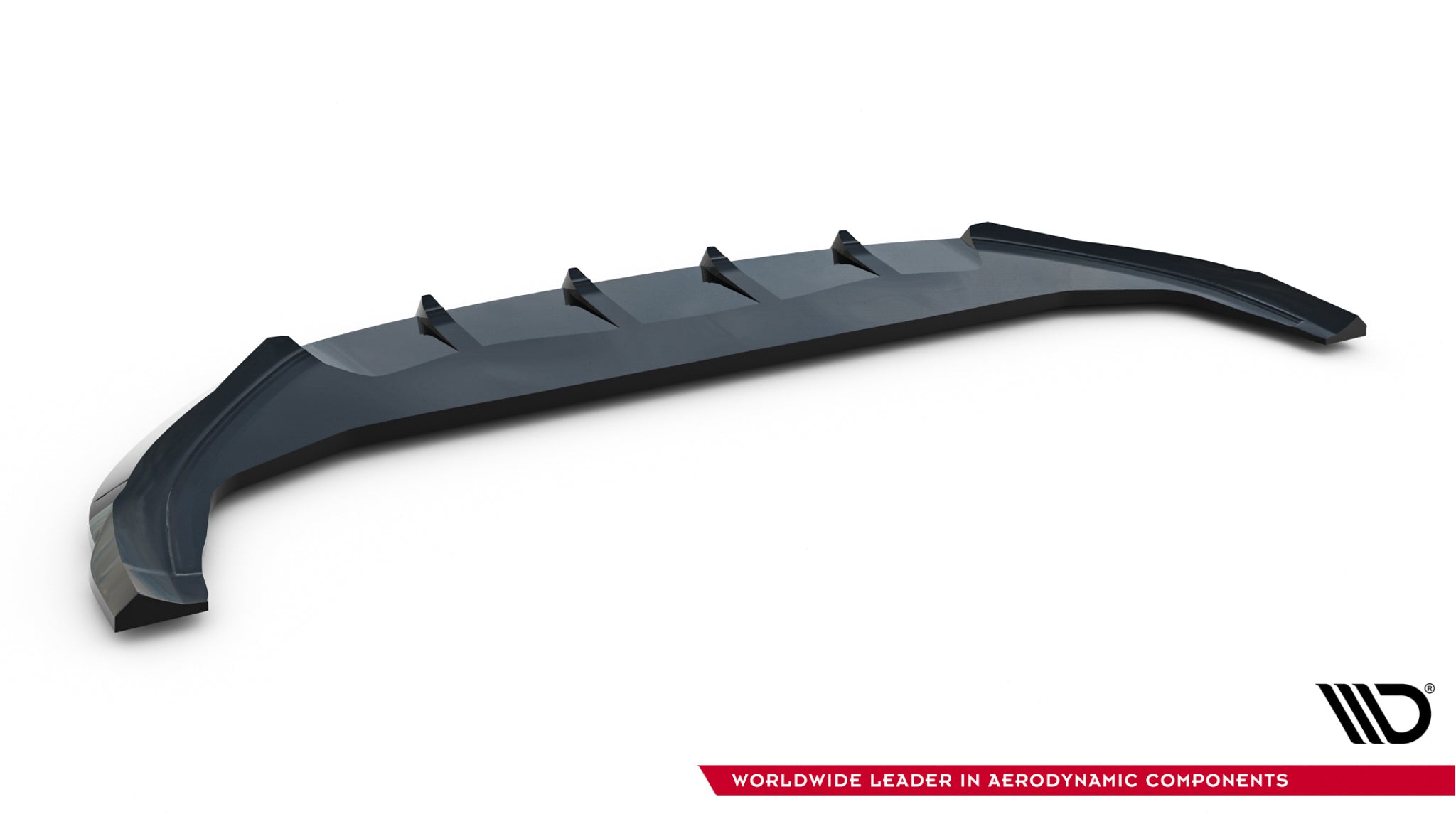 Maxton Design Street+ Spoilerlippe Front Ansatz V.1 passend für VW Tiguan Mk3 schwarz Hochglanz