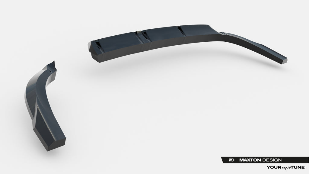 Maxton Design Street+ Mittlerer Diffusor RACE passend für Hyundai Tucson N-Line Mk4 Facelift schwarz Hochglanz
