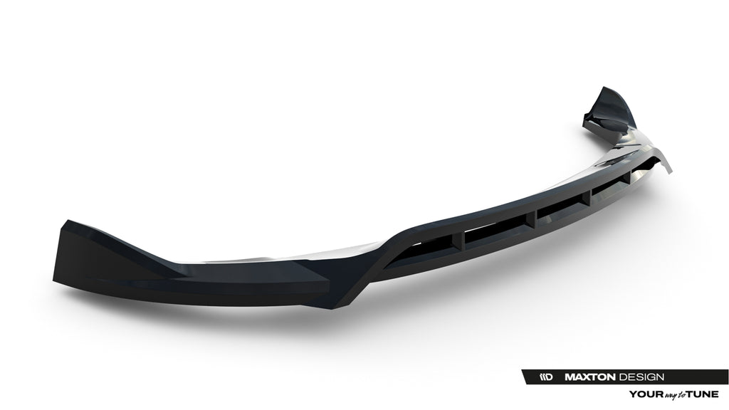 Maxton Design Street+ Spoilerlippe Front Ansatz Passend für Land Rover Discovery Hse Mk5 Facelift Schwarz Hochglanz