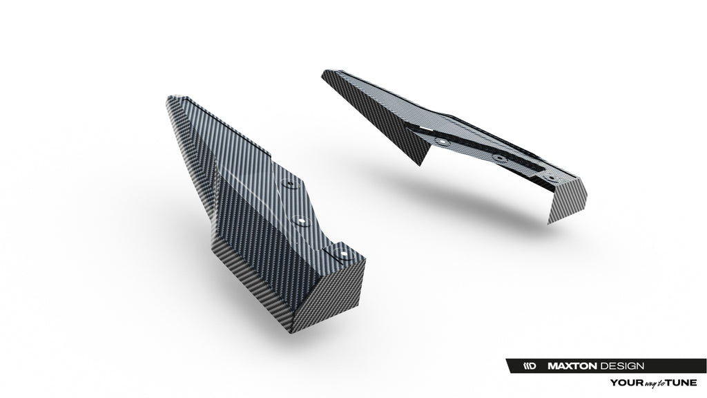 Maxton Design Prepreg Carbon Fiber Heck Ansatz Flaps Diffusor passend für Audi SQ8 / Q8 S-Line Mk1 Facelift