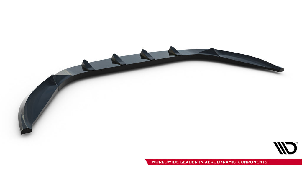 Maxton Design Street+ Spoilerlippe Front Ansatz passend für Maserati Ghibli Modena Mk3 Facelift schwarz Hochglanz