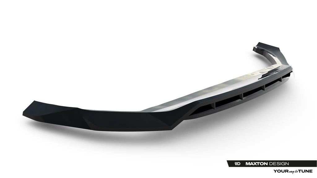 Maxton Design Street+ Spoilerlippe Front Ansatz Passend für Volvo Xc90 Mk2 Facelift 2 Schwarz Hochglanz