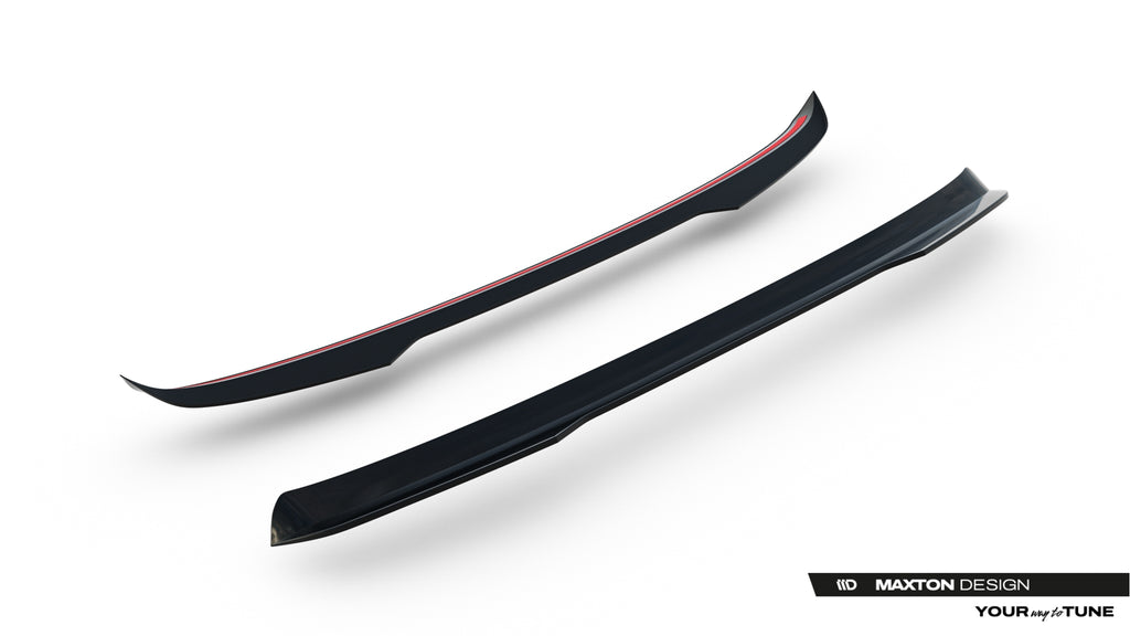Maxton Design Spoiler CAP passend für VW Touareg R-Line Mk3 Facelift schwarz Hochglanz