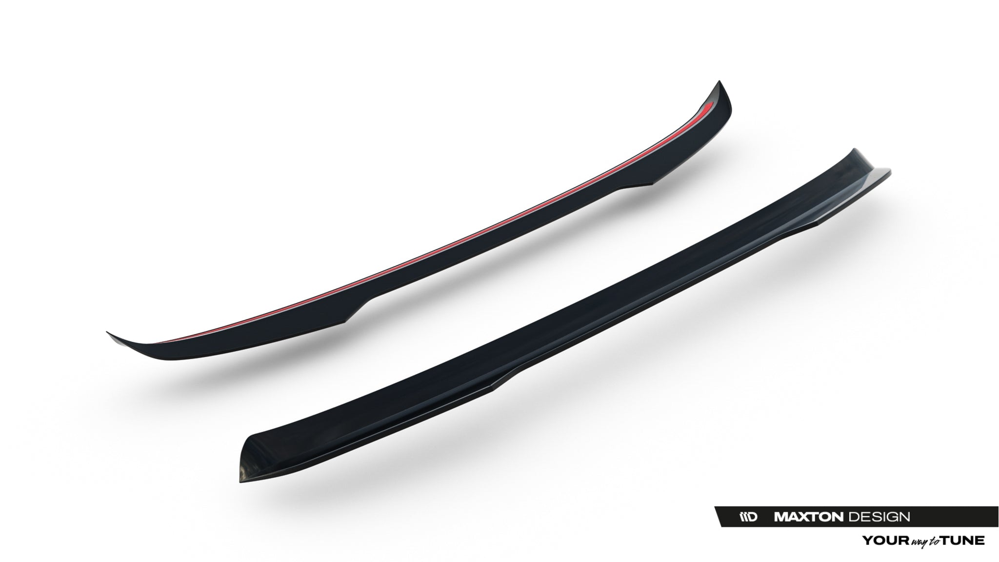 Maxton Design Spoiler CAP passend für VW Touareg R-Line Mk3 Facelift schwarz Hochglanz