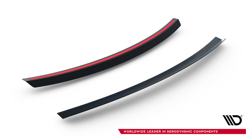 Maxton Design Untere Spoiler CAP passend für Honda Civic Type-R Mk10 / Mk10 Facelift schwarz Hochglanz