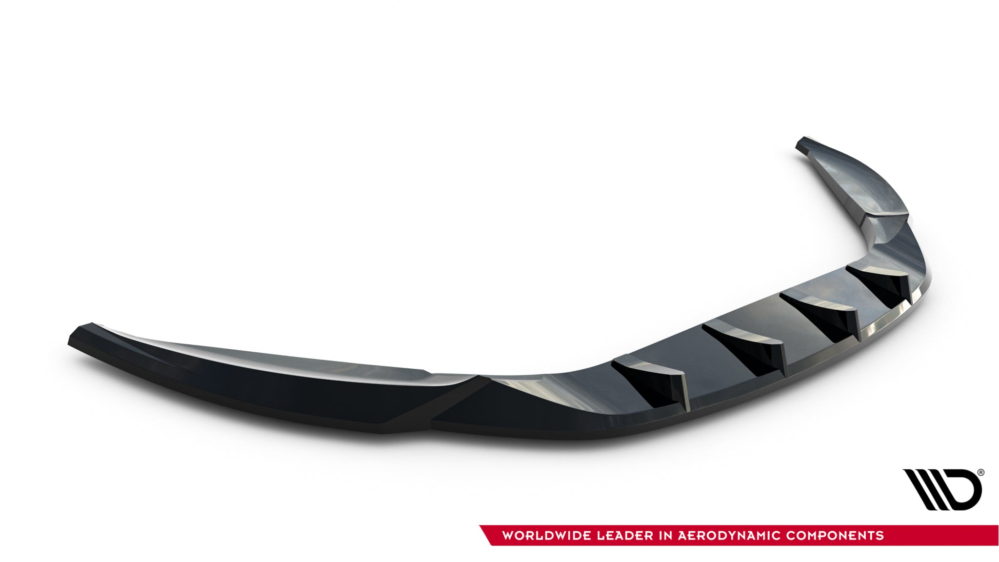 Maxton Design Street+ Spoilerlippe Front Ansatz passend für Maserati Ghibli Modena Mk3 Facelift schwarz Hochglanz