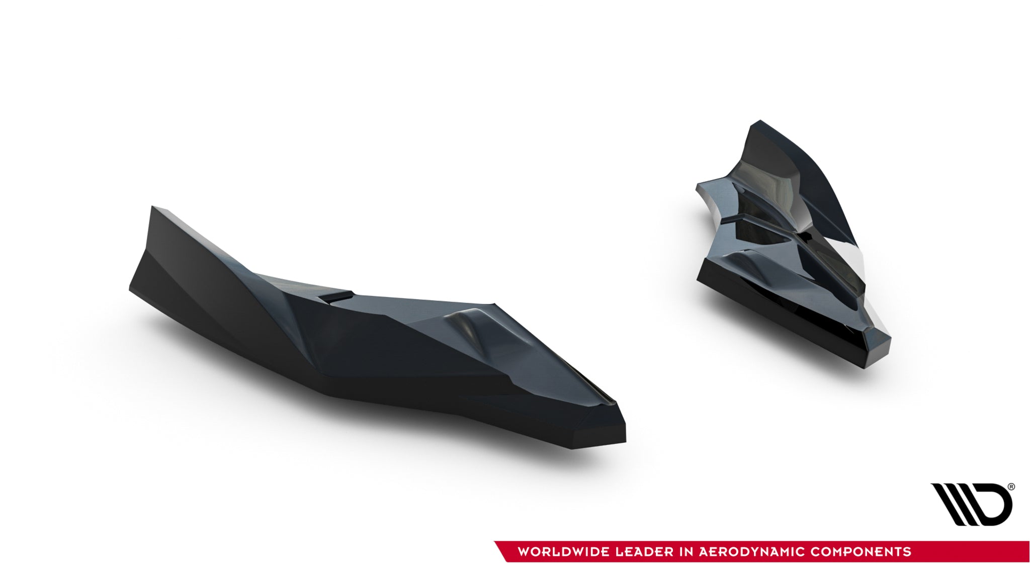 Maxton Design Heck Ansatz Flaps Diffusor V.4 passend für Audi S3 Sportback 8Y Facelift schwarz Hochglanz