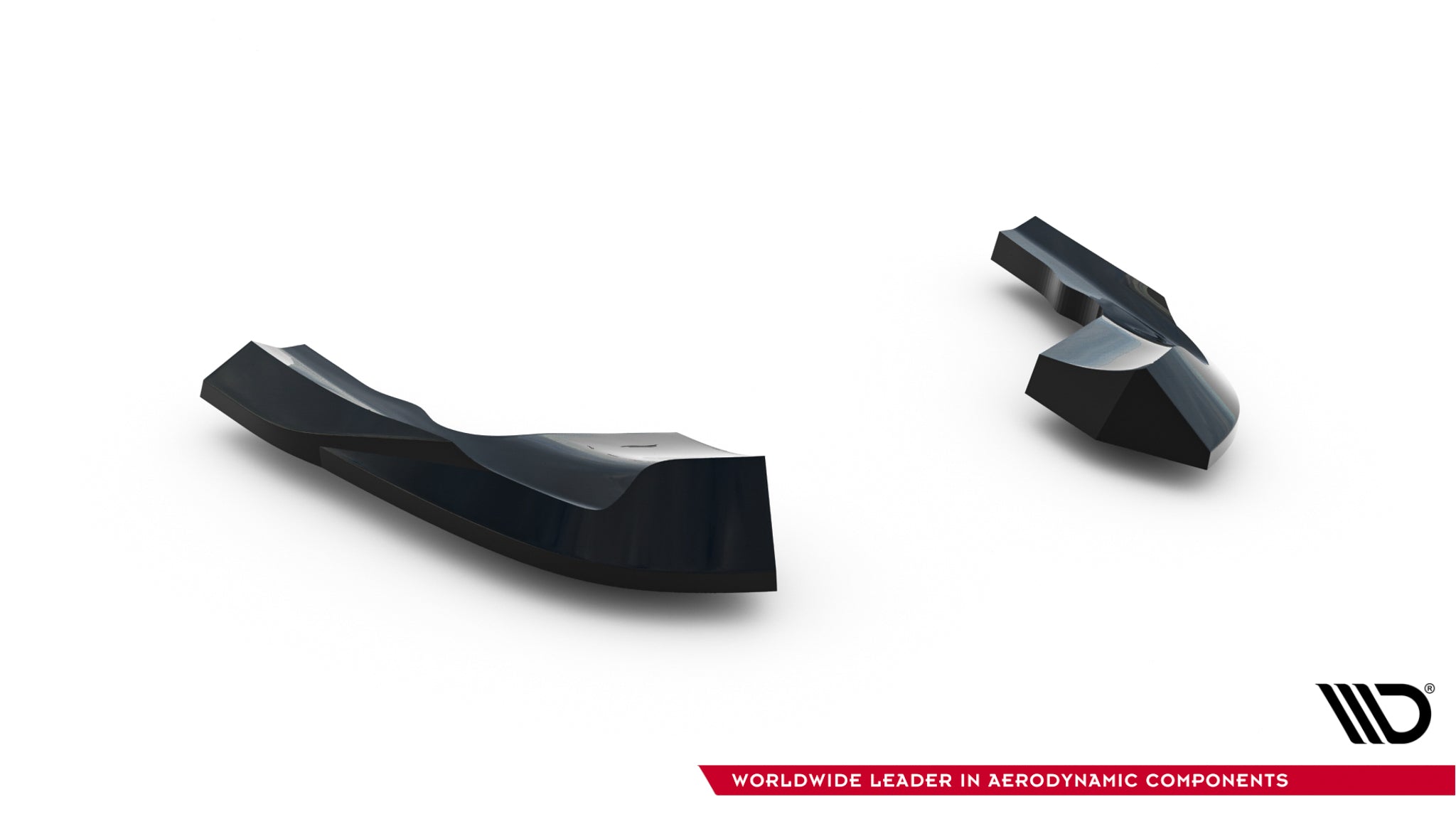 Maxton Design Heck Ansatz Flaps Diffusor V.8 passend für VW Golf R Hatchback Mk8 / Mk8 Facelift schwarz Hochglanz