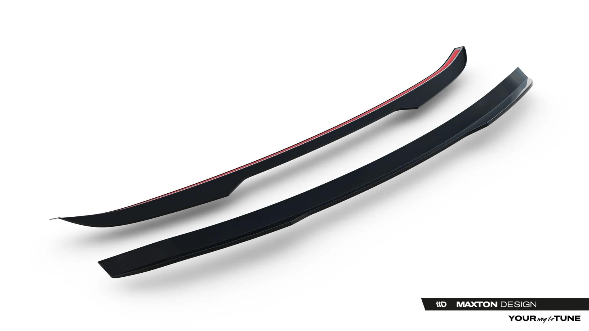 Maxton Design Niedriger Heckspoiler Lippe Alfa Romeo Junior Mk1 Schwarz Hochglanz