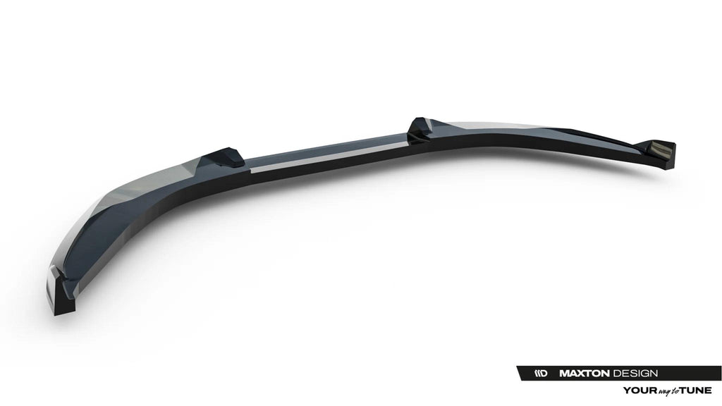 Maxton Design Street+ Spoilerlippe Front Ansatz Passend für Alfa Romeo Junior Mk1 Schwarz Hochglanz