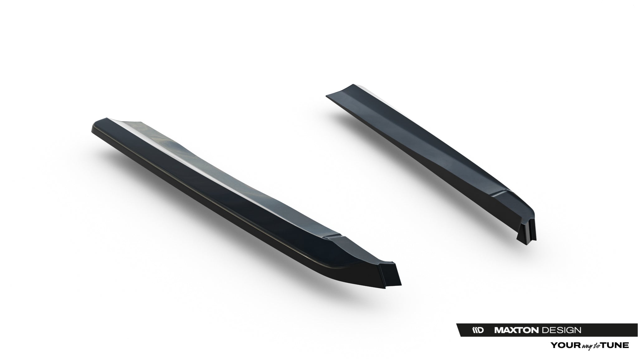 Maxton Design Heck Ansatz Flaps Diffusor Passend für Mercedes-Benz S AMG-Line W222 Schwarz Hochglanz
