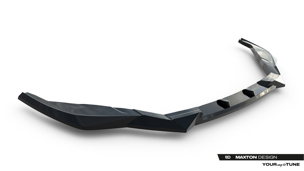 Maxton Design Street+ Spoilerlippe Front Ansatz V.2 passend für Lexus IS 500 Mk3 Facelift 2 (XE30) schwarz Hochglanz