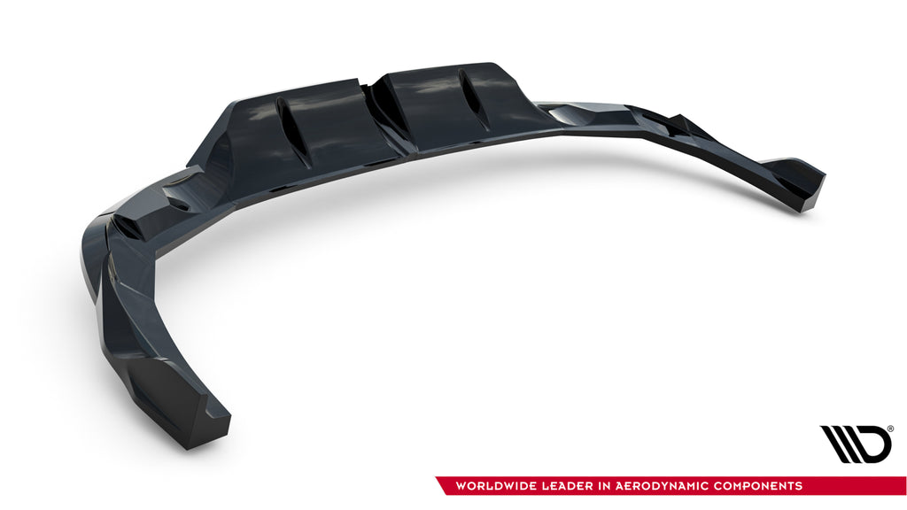 Maxton Design Street+ Mittlerer Diffusor RACE V.2 passend für Audi RS3 Limousine 8Y Facelift schwarz Hochglanz