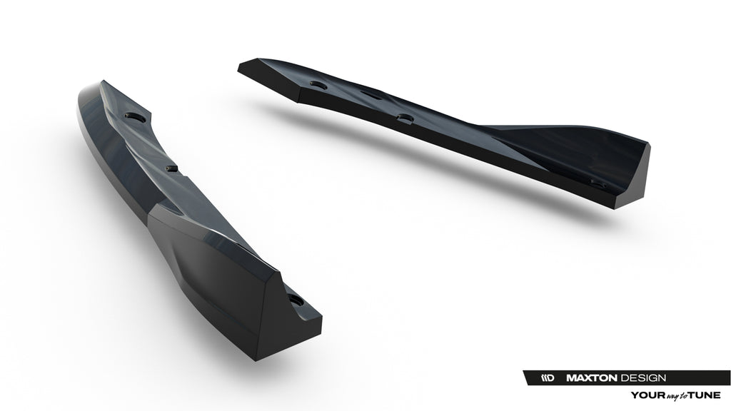 Maxton Design Heck Ansatz Flaps Diffusor V.3 passend für Cupra Leon ST Mk1 Facelift schwarz Hochglanz