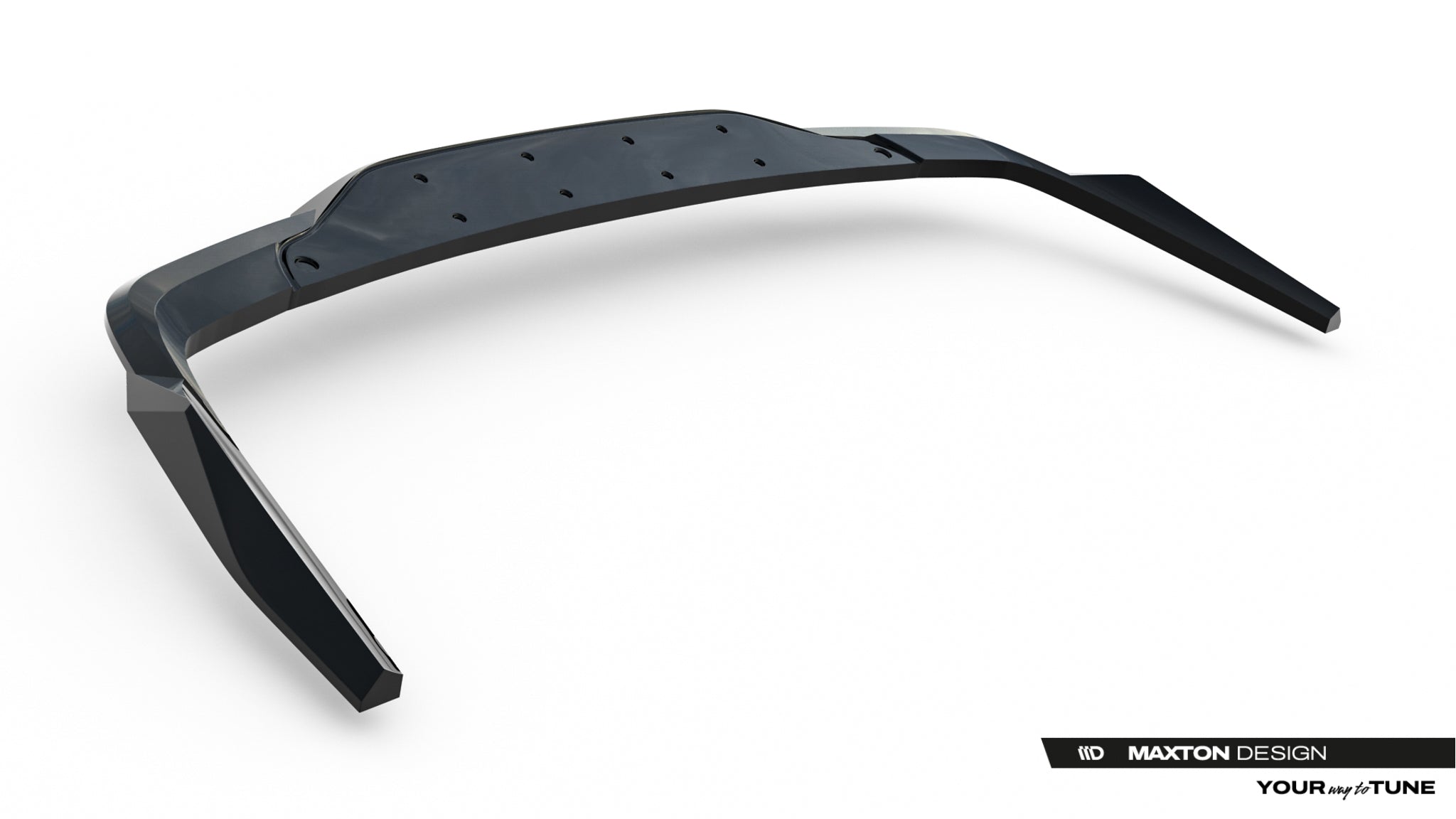 Maxton Design Street+ Mittlerer Diffusor RACE passend für Mercedes-AMG C63 Limousine / Kombi W206 / S206 schwarz Hochglanz