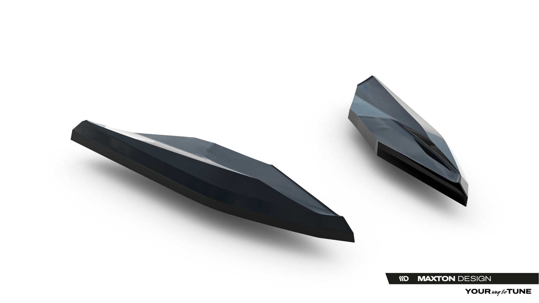 Maxton Design Heck Ansatz Flaps Diffusor passend für BMW X1 M35i U11 schwarz Hochglanz