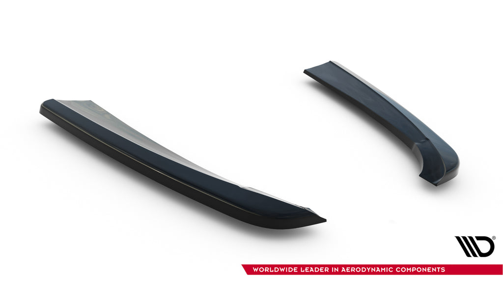 Maxton Design Heck Ansatz Flaps Diffusor passend für Mercedes- Benz C Coupe AMG-Line C205 schwarz Hochglanz
