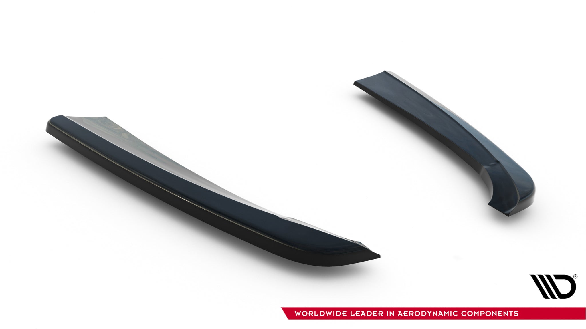 Maxton Design Heck Ansatz Flaps Diffusor passend für Mercedes- Benz C Coupe AMG-Line C205 schwarz Hochglanz