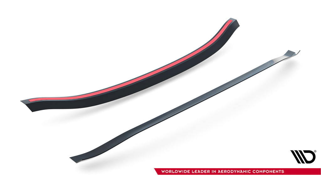 Maxton Design OBERER Spoiler CAP V.1 passend für Honda Civic Type-R Mk10 / Mk10 Facelift schwarz Hochglanz