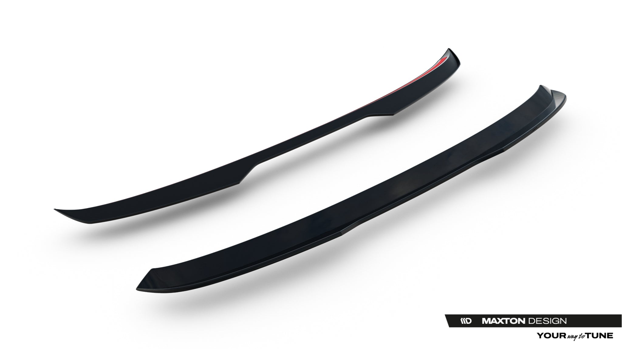 Maxton Design Spoiler CAP passend für VW Golf Variant Mk8 Facelift schwarz Hochglanz