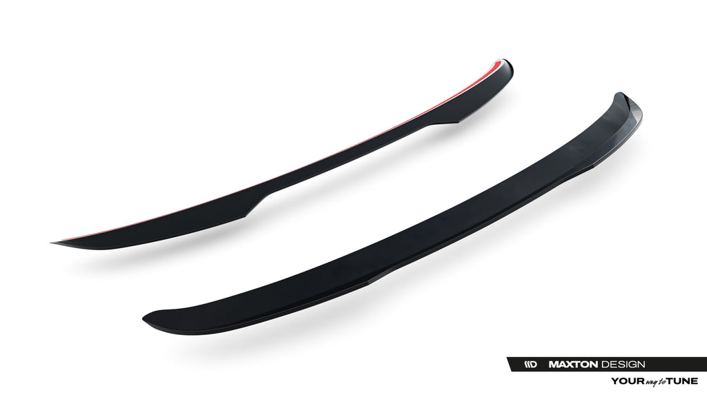 Maxton Design Spoiler CAP passend für BMW 3er M-Paket Touring F31 / F31 Facelift schwarz Hochglanz