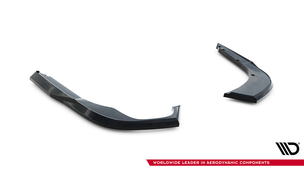 Maxton Design Heck Ansatz Flaps Diffusor V.1 passend für Skoda Superb Sportline Mk4 schwarz Hochglanz