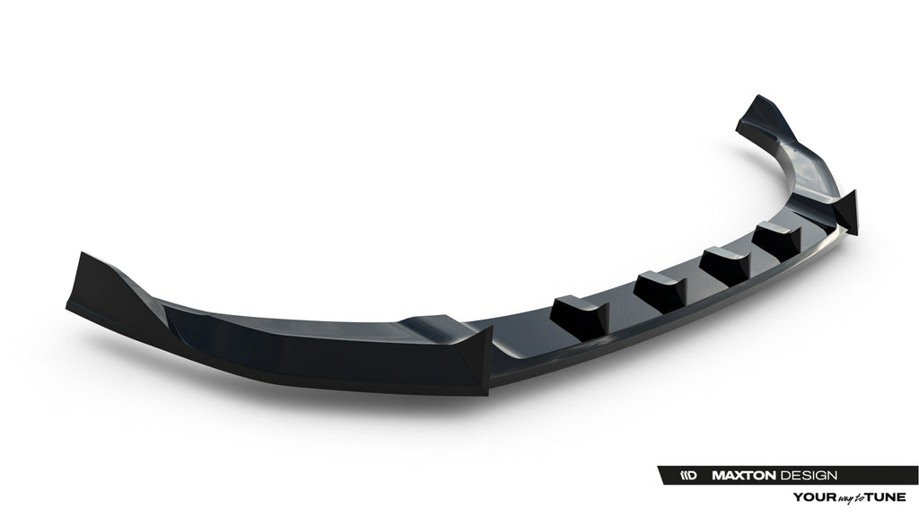 Maxton Design Street+ Spoilerlippe Front Ansatz passend für Hyundai Tucson Mk4 Facelift schwarz Hochglanz